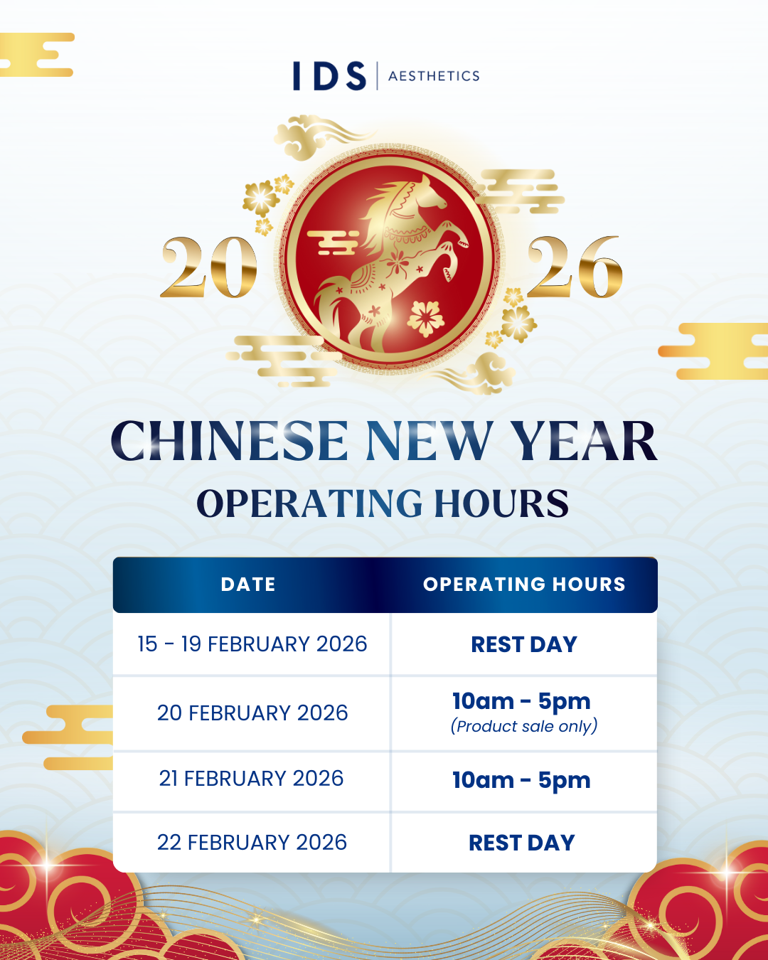 Holiday Opening Hours